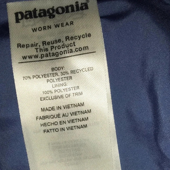 Patagonia Women's Size Small Los Gatos Fleece Teddy Blue Vest - Picture 7 of 7